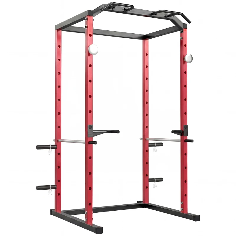 SPORTNOW Power Cage, Rack réglable avec capacité de 460KG