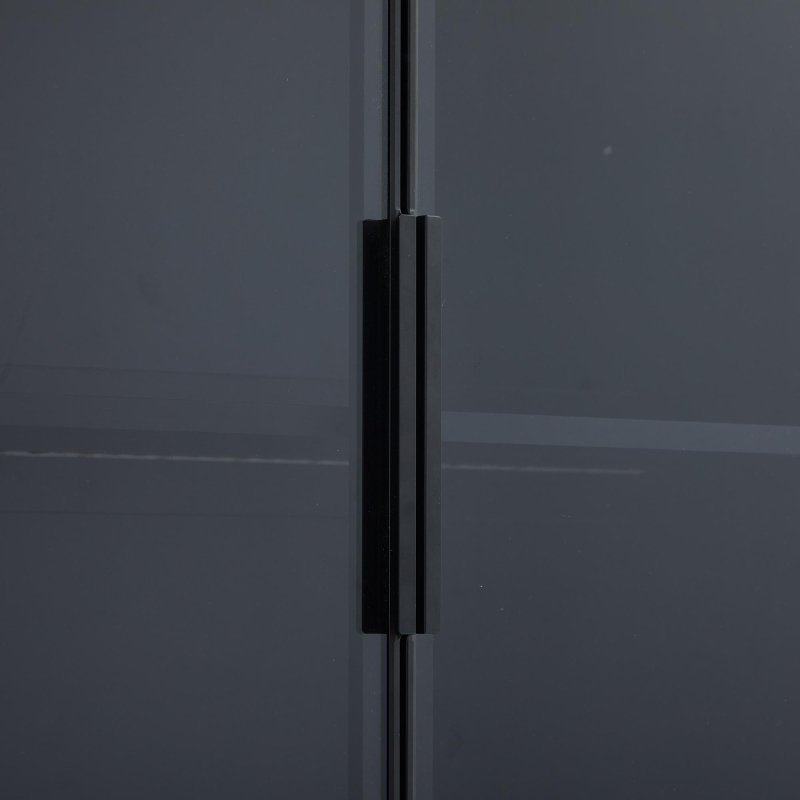 Vetrina per collezione moderna con illuminazione LED, 80x30x200 cm, Bianco