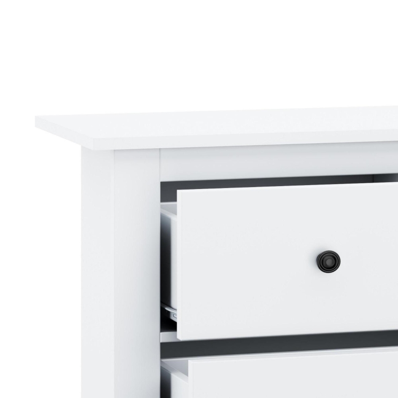 Madia credenza minimal portaoggetti con 7 cassetti, 152x40x88.5 cm, Bianco