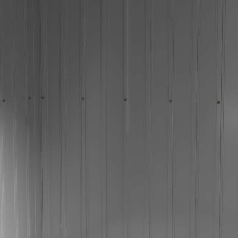 Outsunny Cobertizo de Jardín Exterior 2,4 m² 213x130x172 cm con Puerta Corredera Techo Inclinado Base sin Suelo y Ventanas Gris