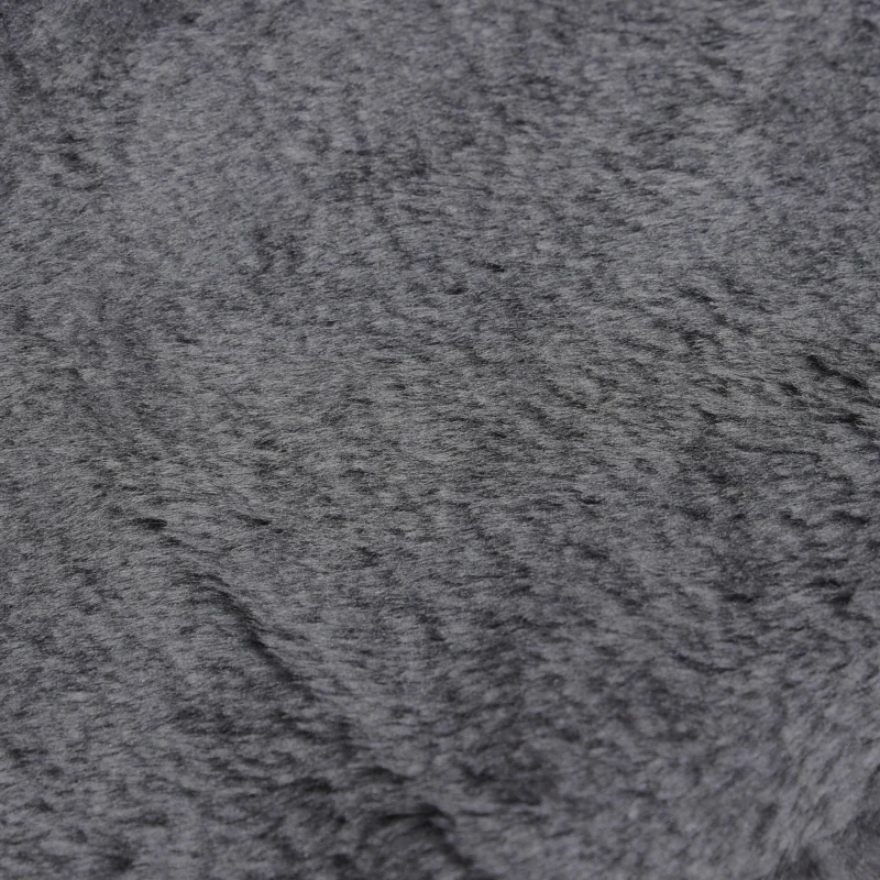 PawHut Scaletta per Cani Portatile a 4 Gradini, in Tessuto Vellutato Sfoderabile e Legno, 60x35x44 cm, Grigio Scuro