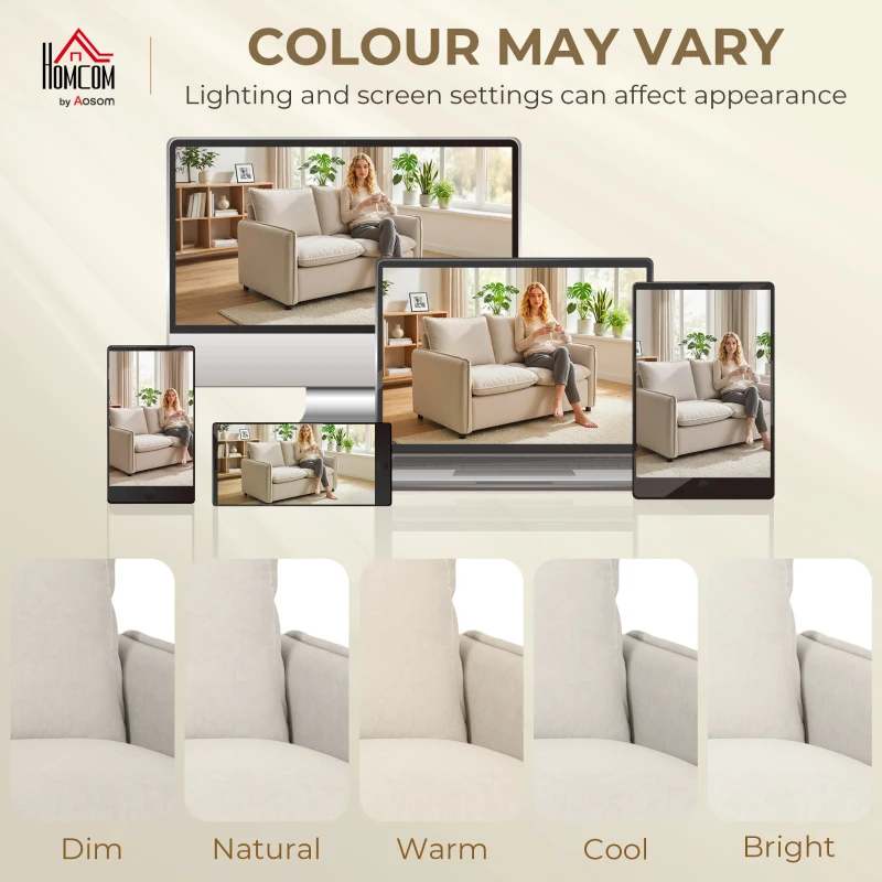 HOMCOM Canapea compactă mică