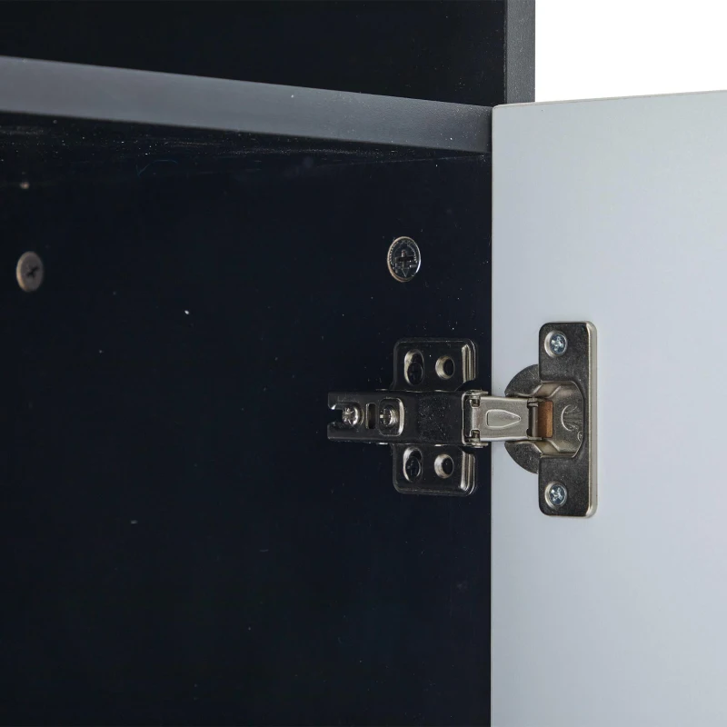 Vetrina per collezione moderna con illuminazione LED, 80x30x200 cm, Bianco