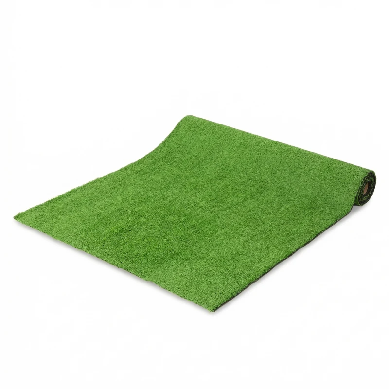 Outsunny Prato Artificiale 1m x 4m, Tappeto Sintetico con Altezza 10mm, Drenante, Verde