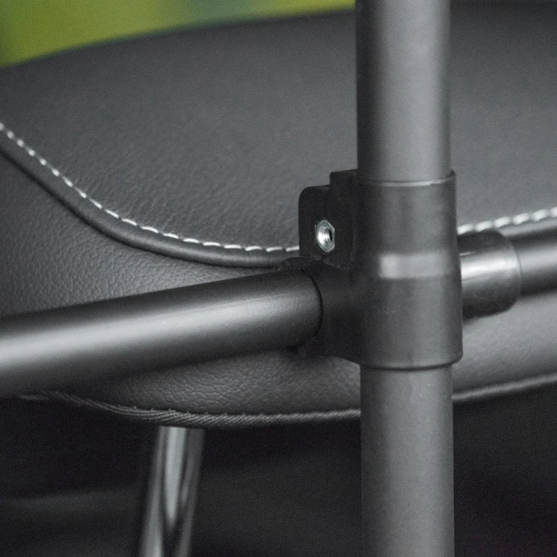 PawHut Grille de séparation pour chien universel, barrière de sécurité extensible pour animaux de compagnie, en acier noir