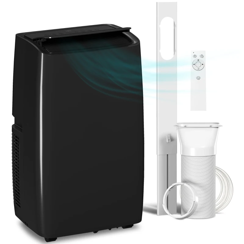 HOMCOM Portable Air Conditioner 12000 BTU, 4-in-1 Air Conditioning Unit, Dehumidifier, Cooling, Fan, Sleep Mode with 3 Speeds
