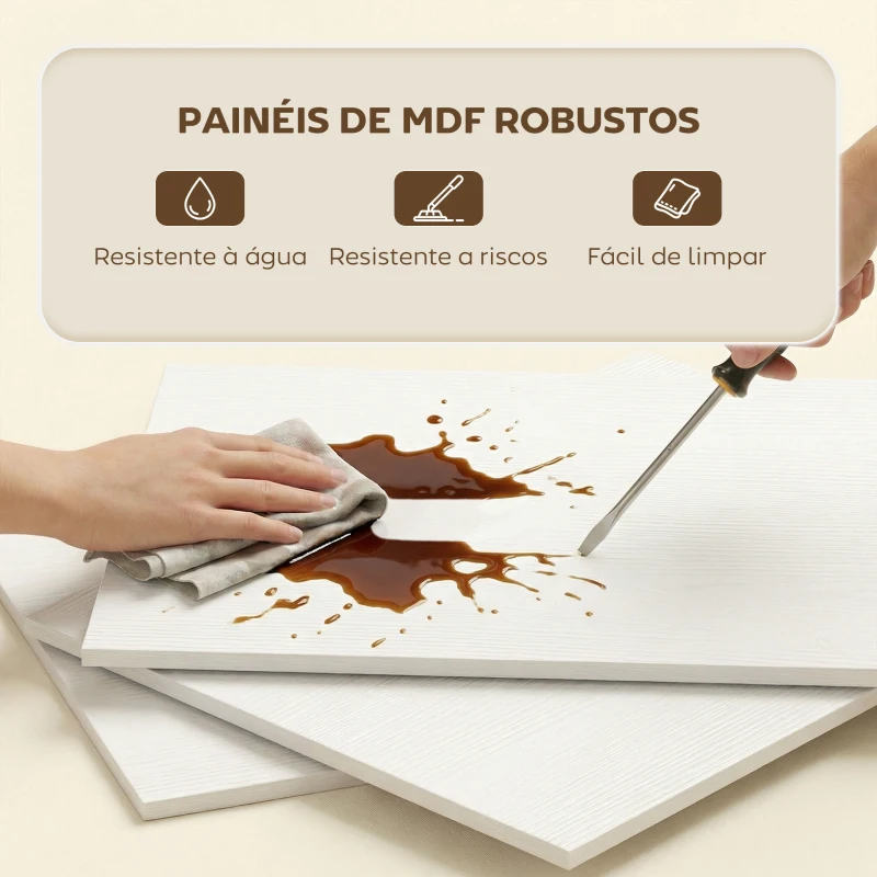 HOMCOM Estante de 5 Níveis Estante de Livros Estreita Estante em Forma de S 80x24x200 cm Branco com Efeito Madeira