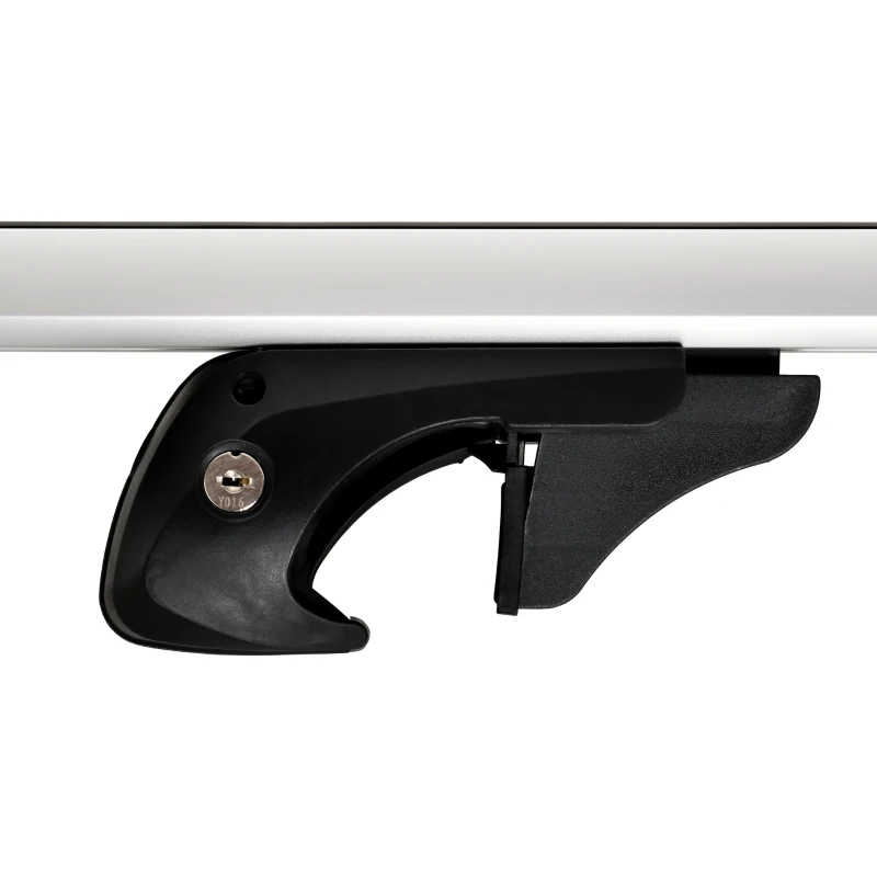 HOMCOM 135 cm Cross Car Roof Bars, Lockable Roof Rack 2 Keys Included, Aluminum Alloy, Compatible with Raised Side Rails up to 120 cm, Silver