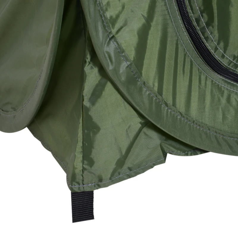 Outsunny Pop-up Shower Tent Portable Folding Toilet Tent UV-resistant with Carry Bag for Beach, Fishing, Hiking, Bathing, Outdoors, Green