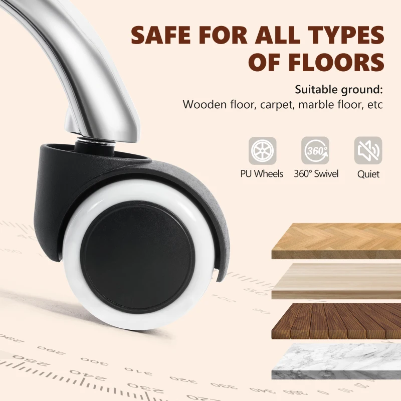 Vinsetto High Back Vibration Massage Office Chair with Footrest, Heated, Grey