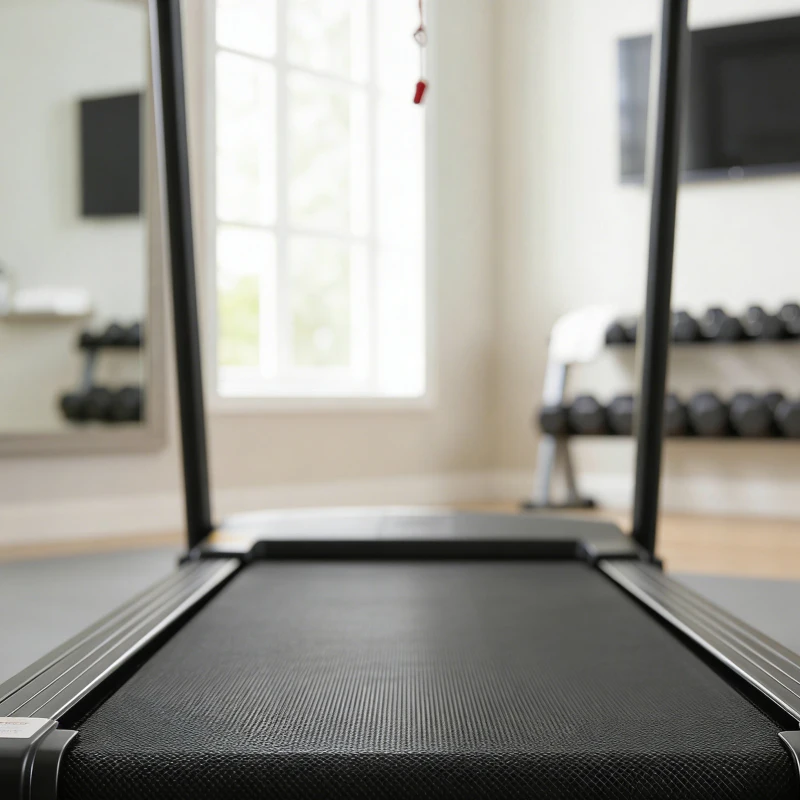 HOMCOM Passadeira para Casa 1-12 KM/H 1,5HP com 12 Programas Rodas Ecrã LED e Suporte para Telemóvel para Casa ou Escritório