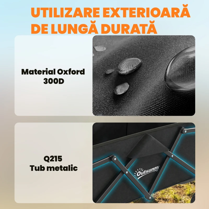 Outsunny bicicletă căruț pentru transport