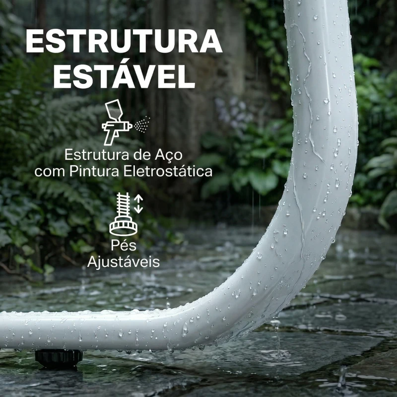 Outsunny Conjunto de Jardim Exterior de 4 Peças com Sofá de 2 Lugares, 2 Poltronas e Mesa de Vidro Temperado, Tecido Textilene Cinzento Claro