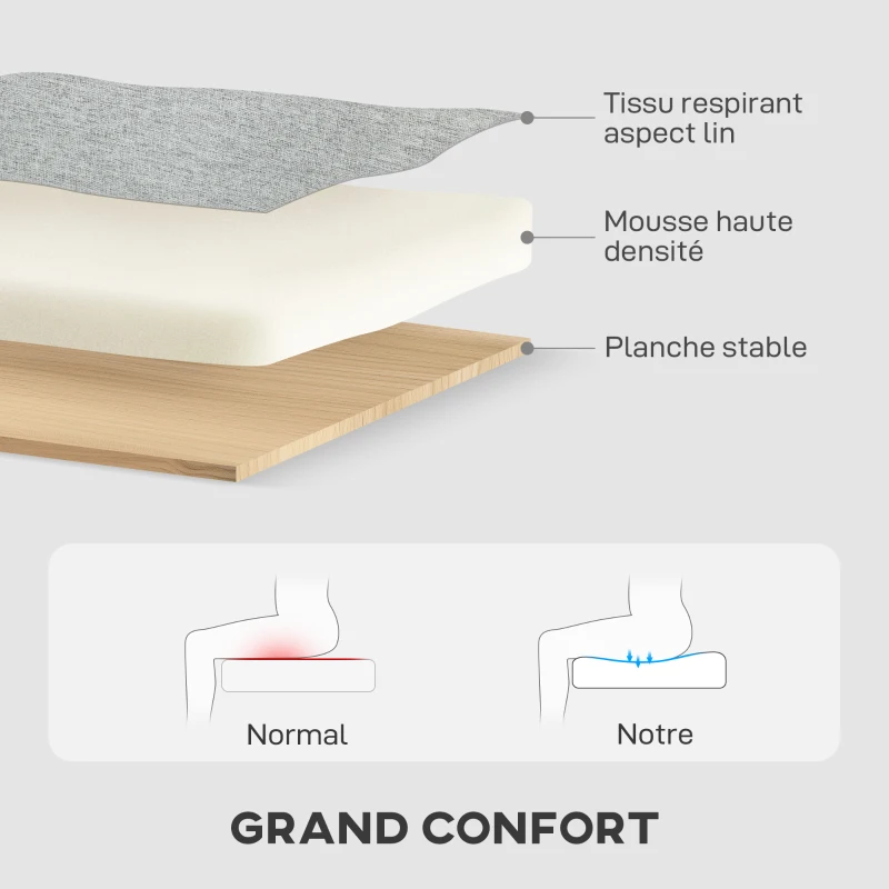 HOMCOM Canapé d'angle convertible réversible, canapé-lit 3 places, méridienne, coffre de rangement, 197lx129x 85cm, gris clair