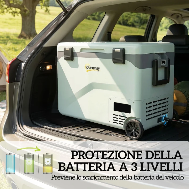 Outsunny Frigorifero Portatile 42.5L a Compressore con Controllo App, -20℃ a 20℃