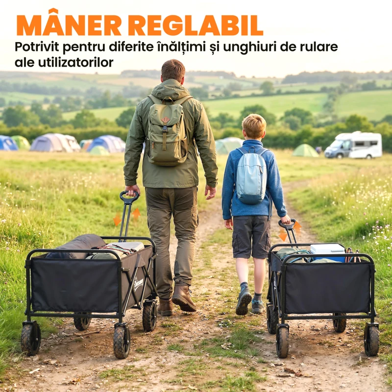 Outsunny cărucior multifuncțional