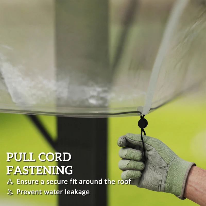 Outsunny 2 x 2 (m) Gazebo Protective Cover, Waterproof Cover for Gazebo, Canopy and Tent