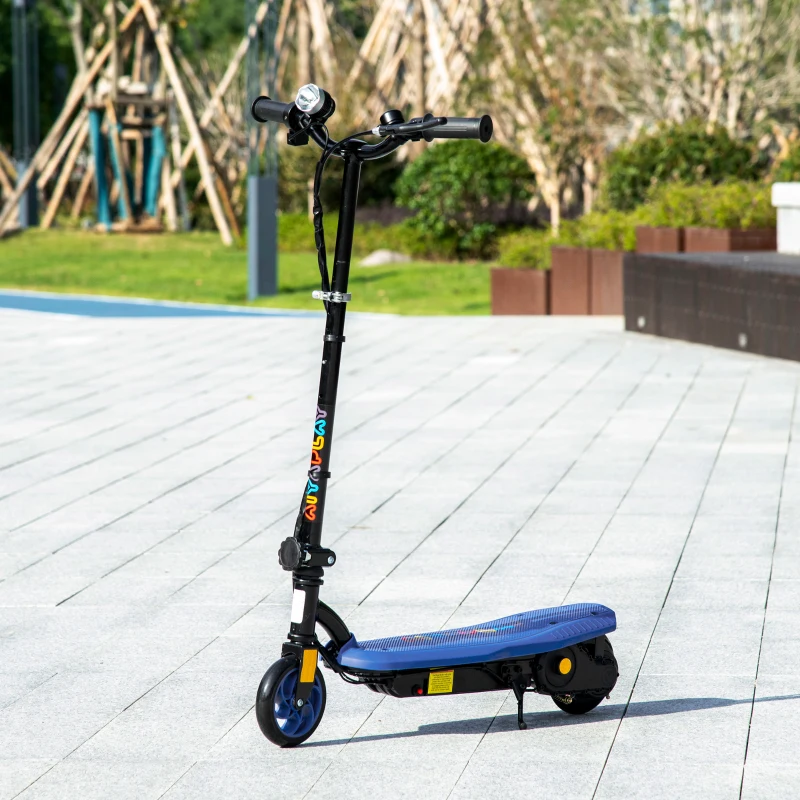 HOMCOM Trottinette électrique 120 W pliable pour enfant 7-14 ans 12 Km/h max. autonomie 10 Km max. bleu