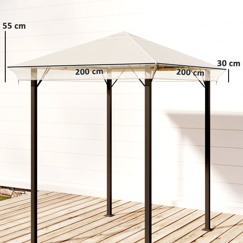 Outsunny 2 x 2 (m) Gazebo Protective Cover, Waterproof Cover for Gazebo, Canopy and Tent