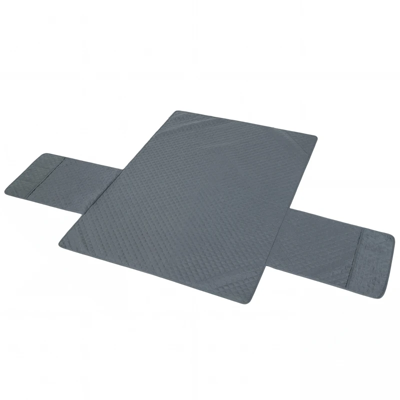 PawHut Waterproof Sofa Cover 2 Seater, Soft Couch Cover for Dogs Cats Pets, Non Slip Sofa Slipcoevr with Elastic Straps