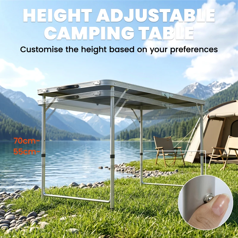 Outsunny Four-Person Foldable Aluminium Picnic Set