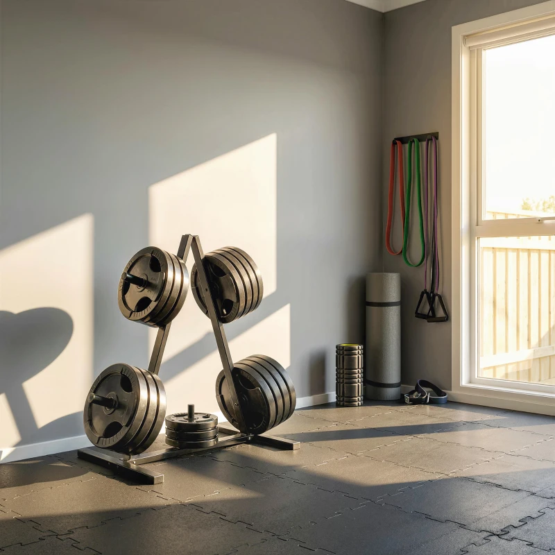 SPORTNOW Gewichtsstandaard voor 2,5 cm gewichtsschijven, 200 kg capaciteit, gewichtsstandaard