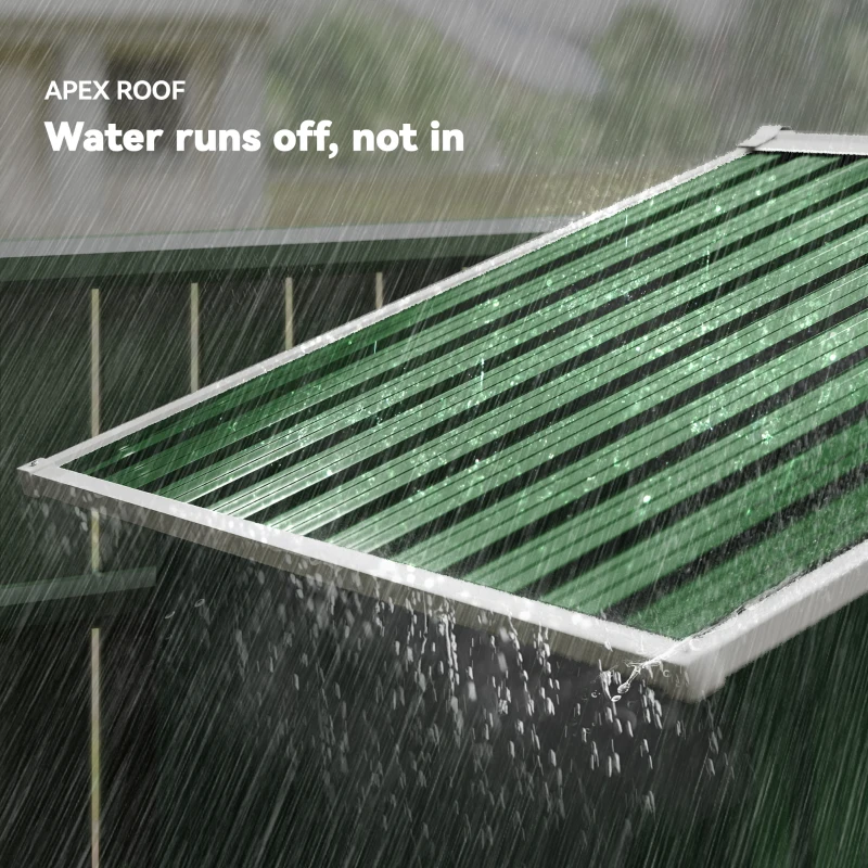 Outsunny 6.5 x 3.5ft Metal Garden Storage Shed - Green