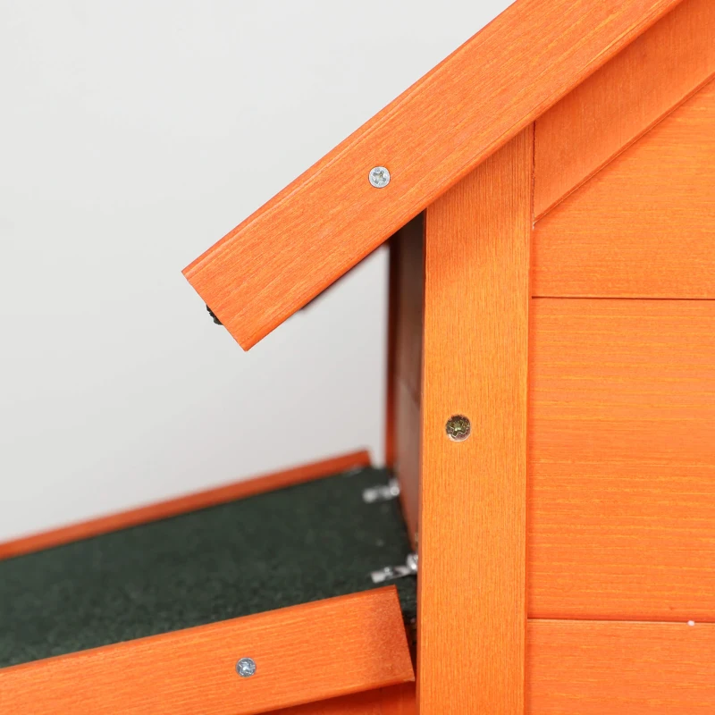 PawHut Coteț pentru Găini de Grădină din lemn de Brad, lemn verde, 160x98.5x107cm