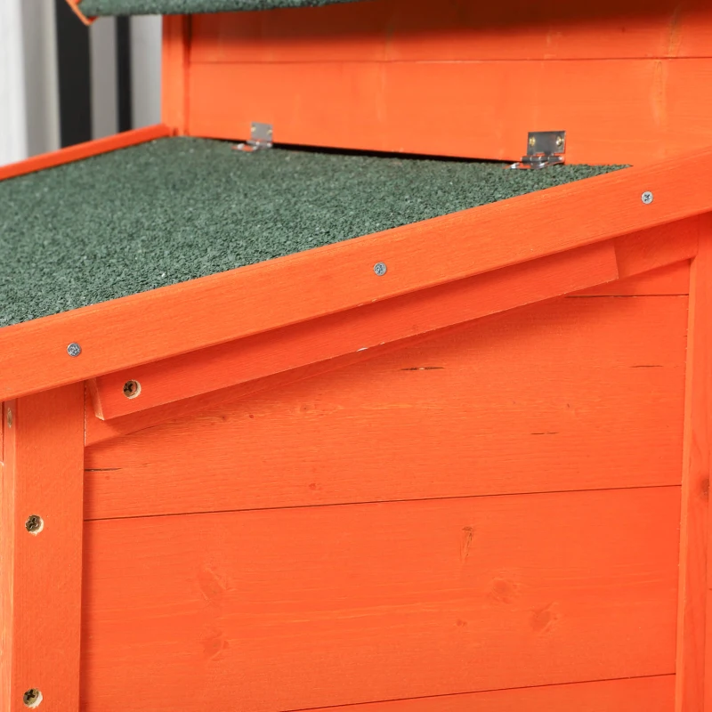 PawHut Coteț pentru Găini de Grădină din lemn de Brad, lemn verde, 160x98.5x107cm