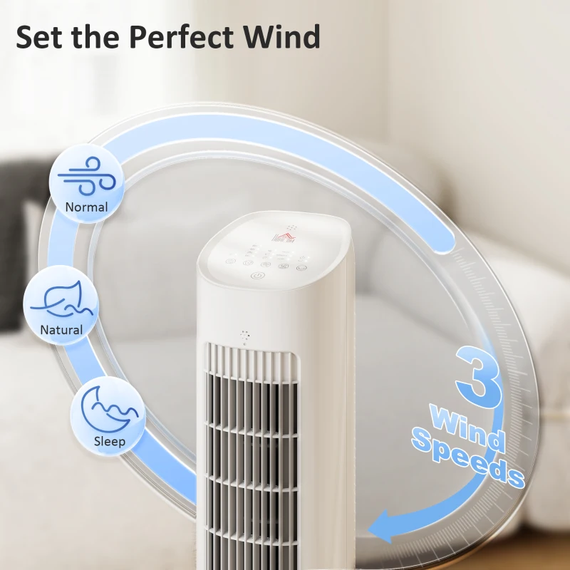 HOMCOM aircooler verdunstungskühler turmventilator