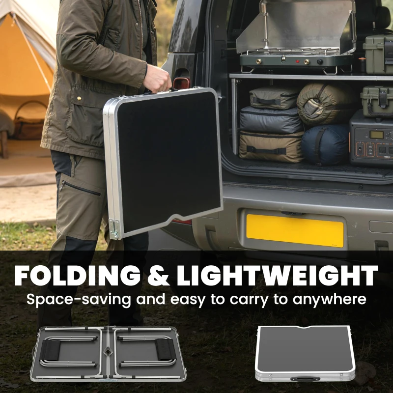 Outsunny Four-Person Foldable Aluminium Picnic Set