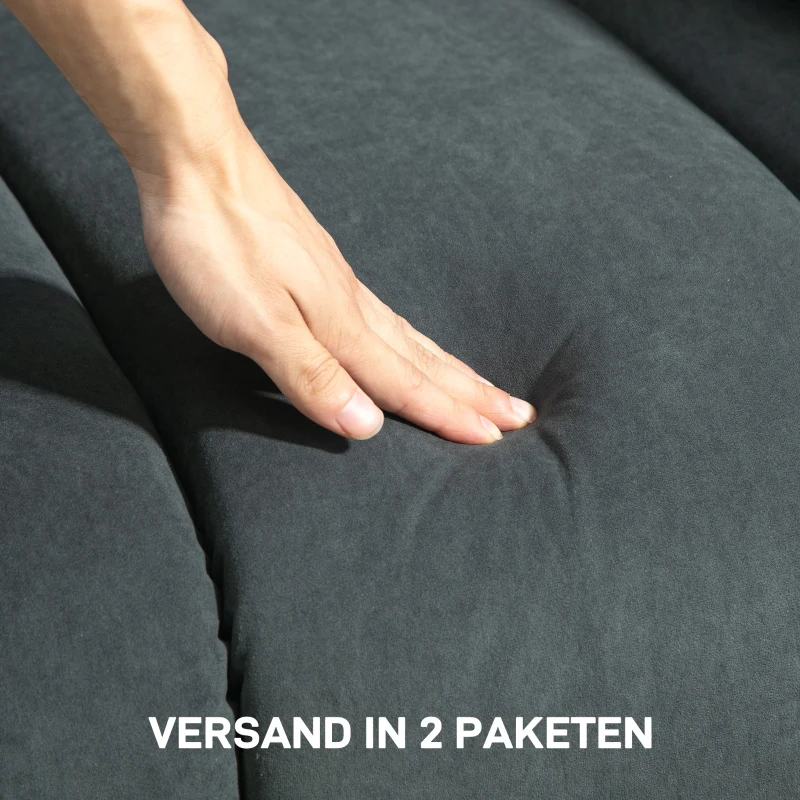 HOMCOM Elektrischer Relaxsessel mit Massage- und Wärme-Funktionen, Polstersessel mit USB-Anschluss, Seitentaschen, Grau(m-9)