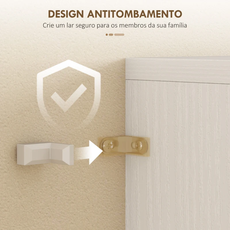 HOMCOM Armário de Cozinha com Portas de Vidro Gaveta Prateleiras Ajustáveis para Sala de Jantar Sala 60x35x180 cm Branco