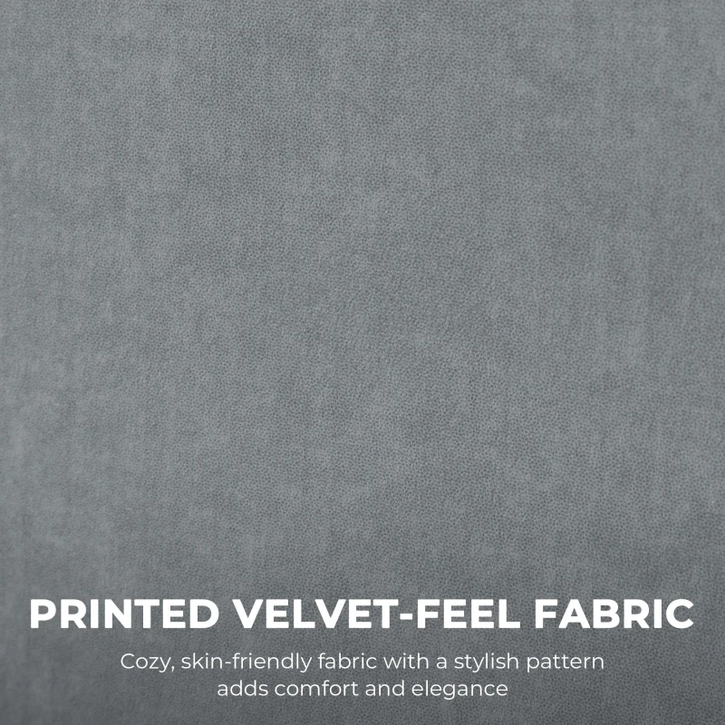 HOMCOM Ergonomische massage-bureaustoel met 4 kneedpunten, directeursstoel met hoge vlinderrugleuning, brede zitting, grijs