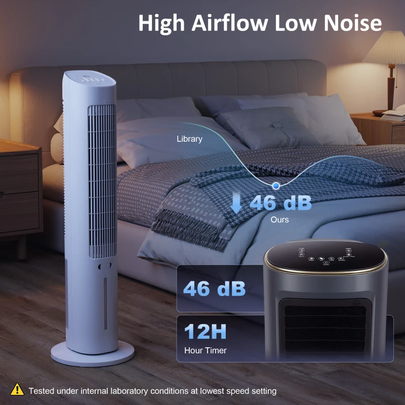 HOMCOM aircooler verdunstungskühler turmventilator