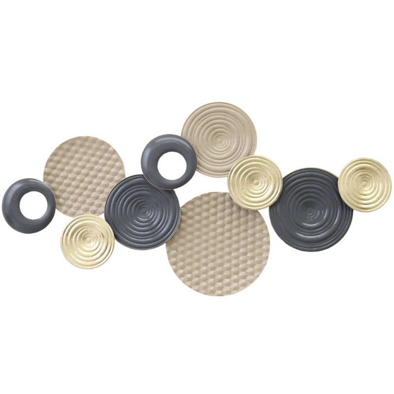 HOMCOM Wanddekoration, 3D-Design, Metallrahmen, vielseitig einsetzbar, Mehrfarbig