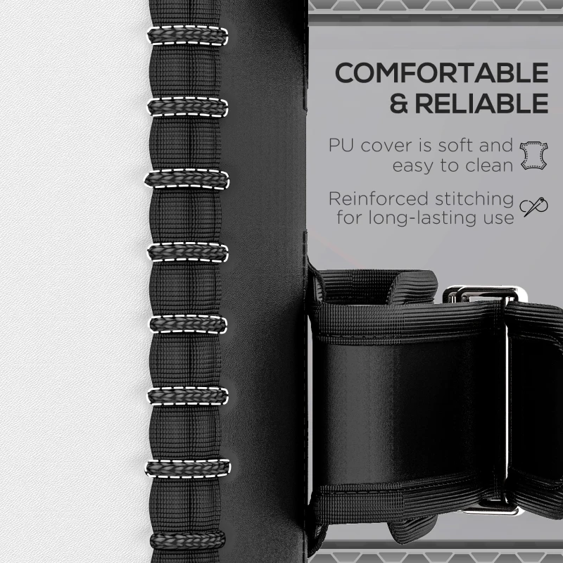 SPORTNOW Podkład do kopnięć Muay Thai, Kickboxen, ze skóry sztucznej, 0,4 kg, 38x20x18 cm, Czarny/Czerwony/Biały