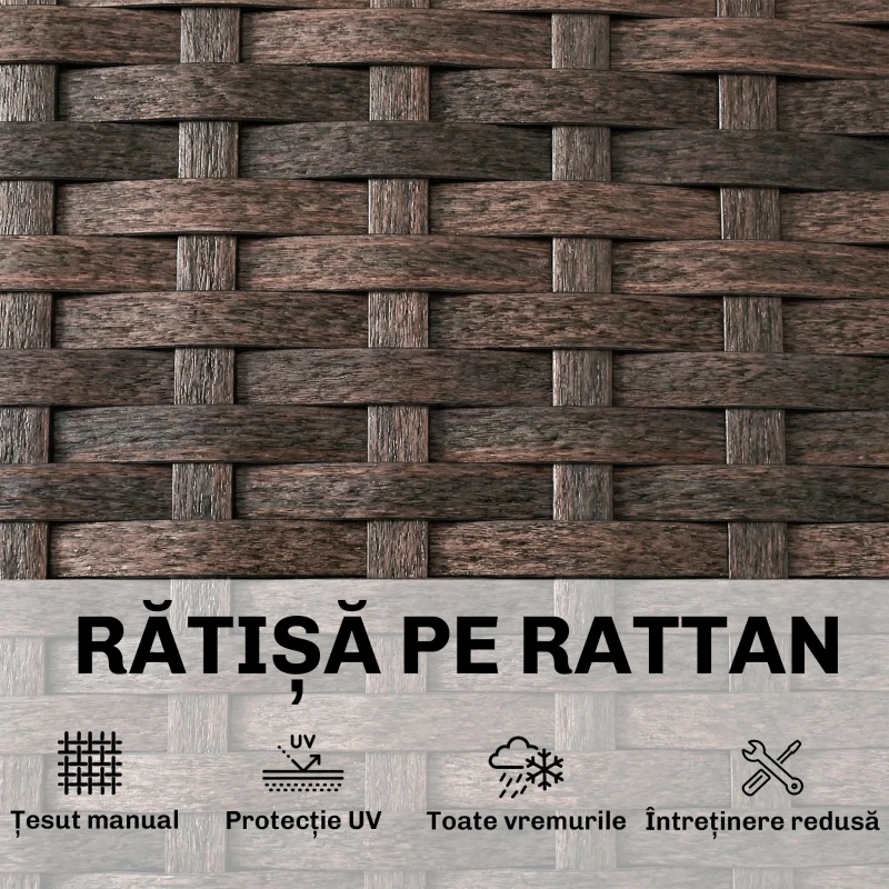 Outsunny chaise longue curbat