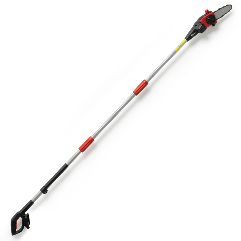 Outsunny Tronçonneuse Télescopique Sans Fil, 1,94 m-2,56 m avec Lubrification Automatique