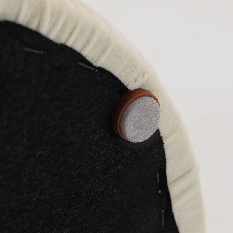 HOMCOM 2er Set Sitzhocker mit Stauraum Hocker mit Deckel, Runder Fußhocker mit Samtoptik 36 x 36 x 41,5 cm Cremeweiß