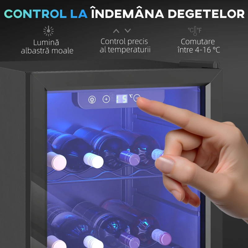 HOMCOM vitrină frigorifică încorporabilă