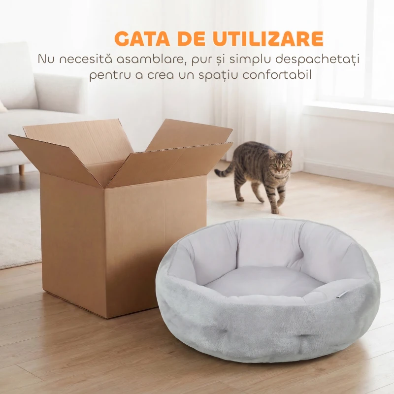 PawHut exterior pat cuib rotund confortabil