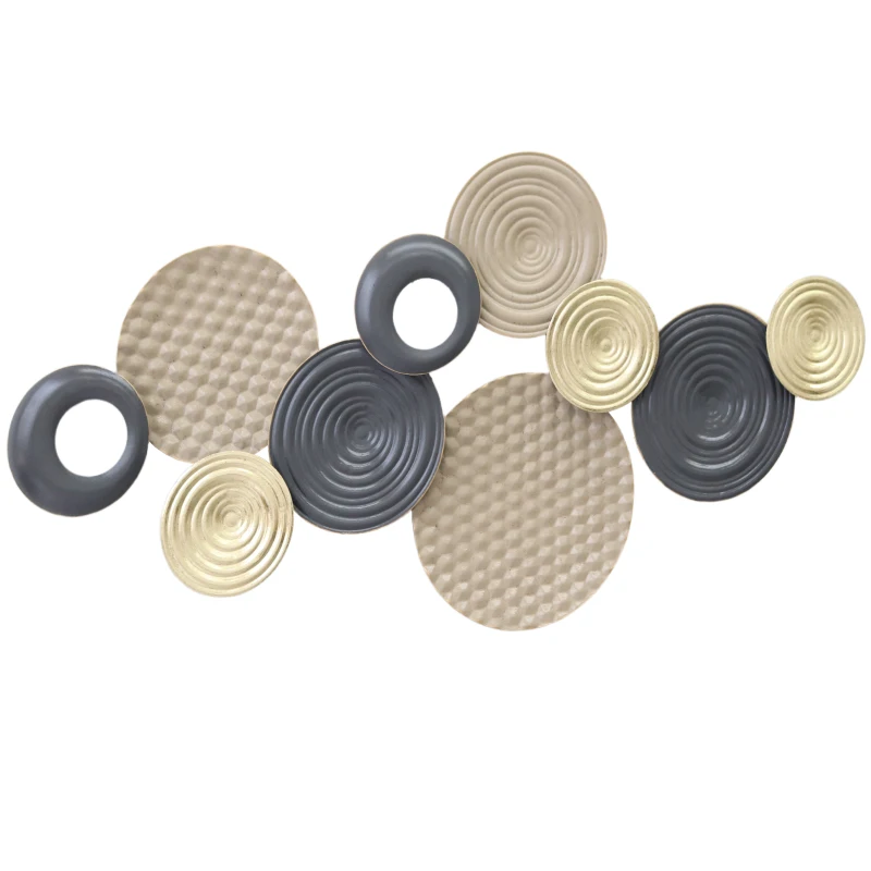 HOMCOM Wanddekoration, 3D-Design, Metallrahmen, vielseitig einsetzbar, Mehrfarbig