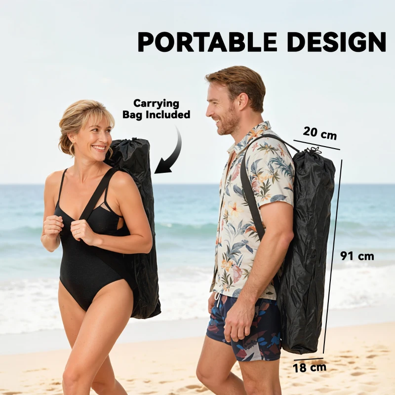 Outsunny Camping Chair Reclining Portable Camp Chair with Detachable Footrest Cup Holder Black