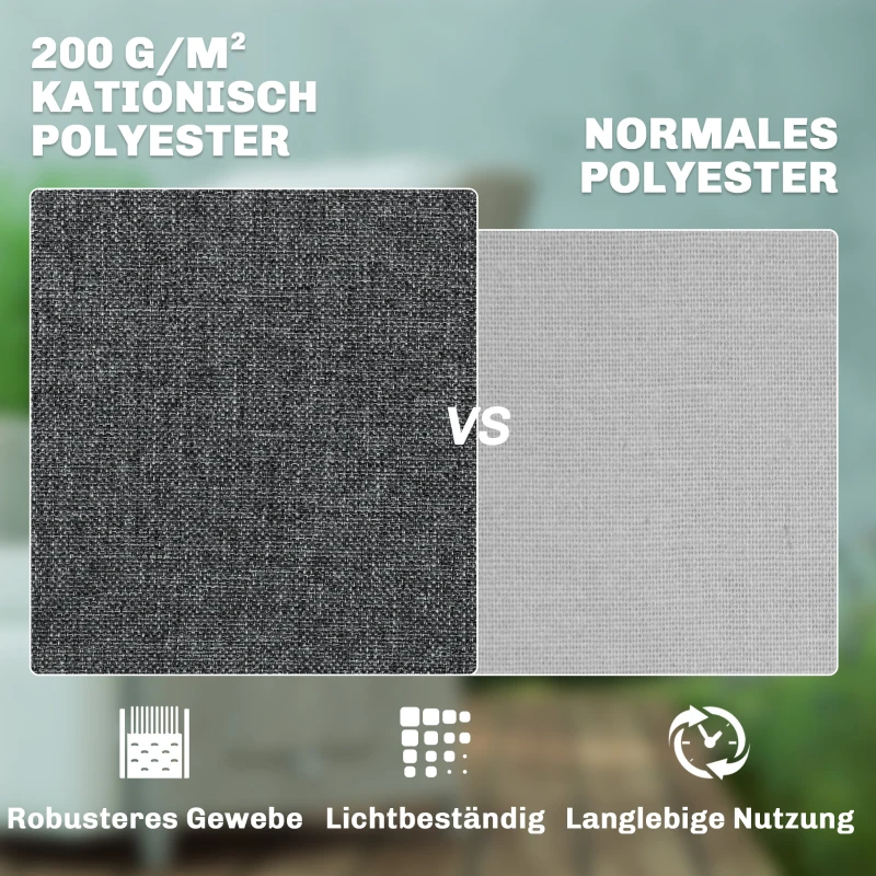 Outsunny Rattanstuhl mit Klapptisch, Liegestuhl Gartenstuhl Verstellbare Rückenlehne und Fußstütze 81 x 58 x 98,5 cm Dunkelgrau