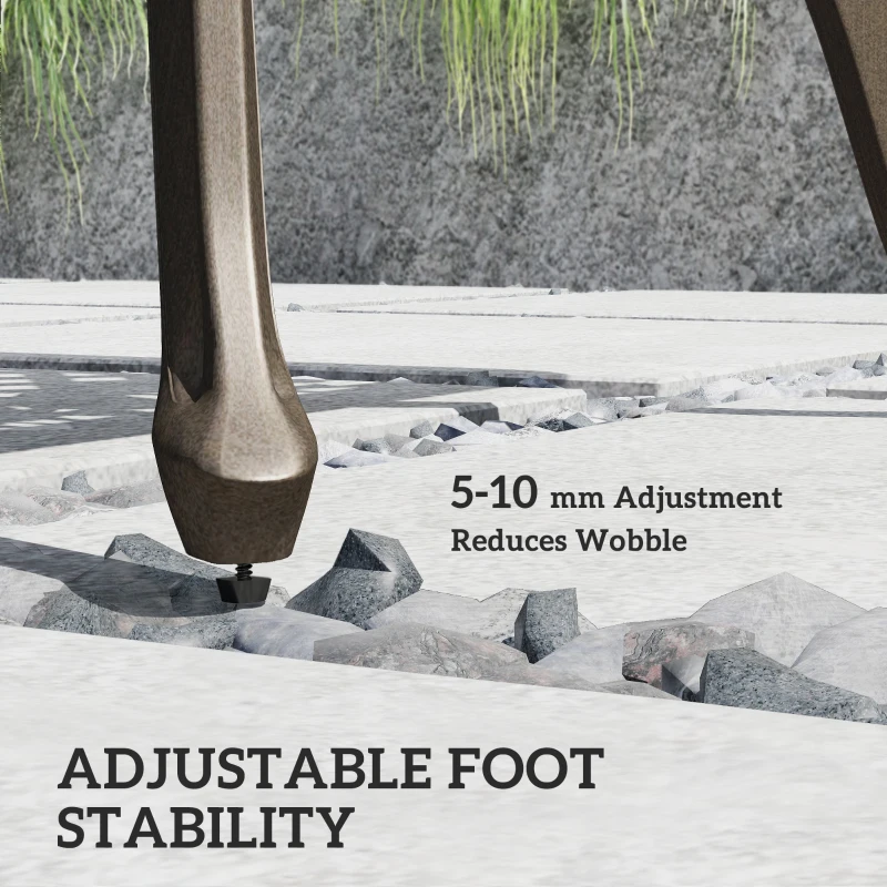 Outsunny Garden Dining Set for 6, Cast Aluminium Outdoor Table and Chairs Set with Cushions, Parasol Hole for Patio, Bronze Tone