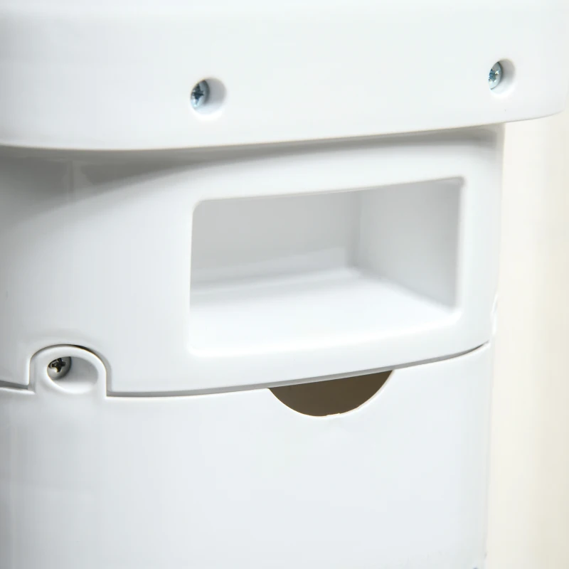 HOMCOM 2-in-1 luchtkoeler met waterkoeling, 5L watertank, 12-uurs timer, voor 20 m²