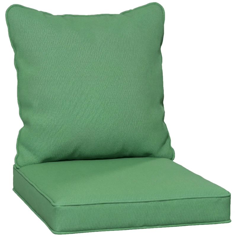 Outsunny Seat and Back Padded Cushion Set, CUSHION ONLY - Green