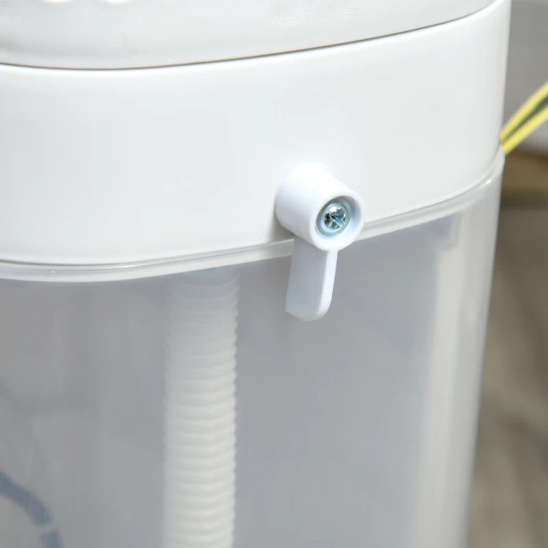 HOMCOM 2-in-1 luchtkoeler met waterkoeling, 5L watertank, 12-uurs timer, voor 20 m²