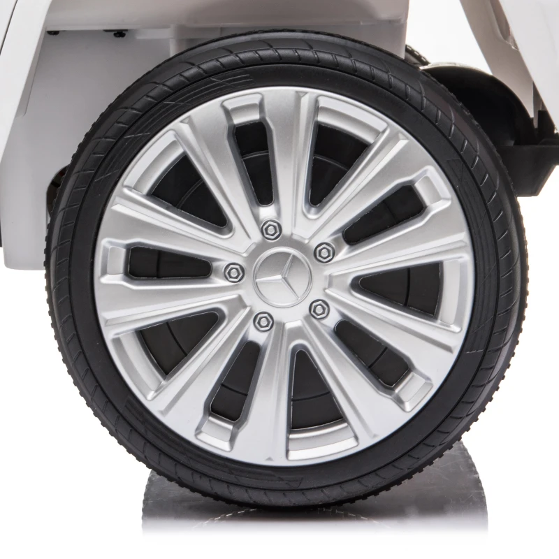 HOMCOM Mercedes Benz G500 Licensed 12V Kids Electric Ride On Car Toy with Parental Remote Control, 3-8 Years Old - White